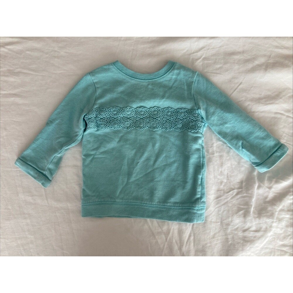 12 Months Carter’s baby girl clothes -  one piece shirt | flower theme